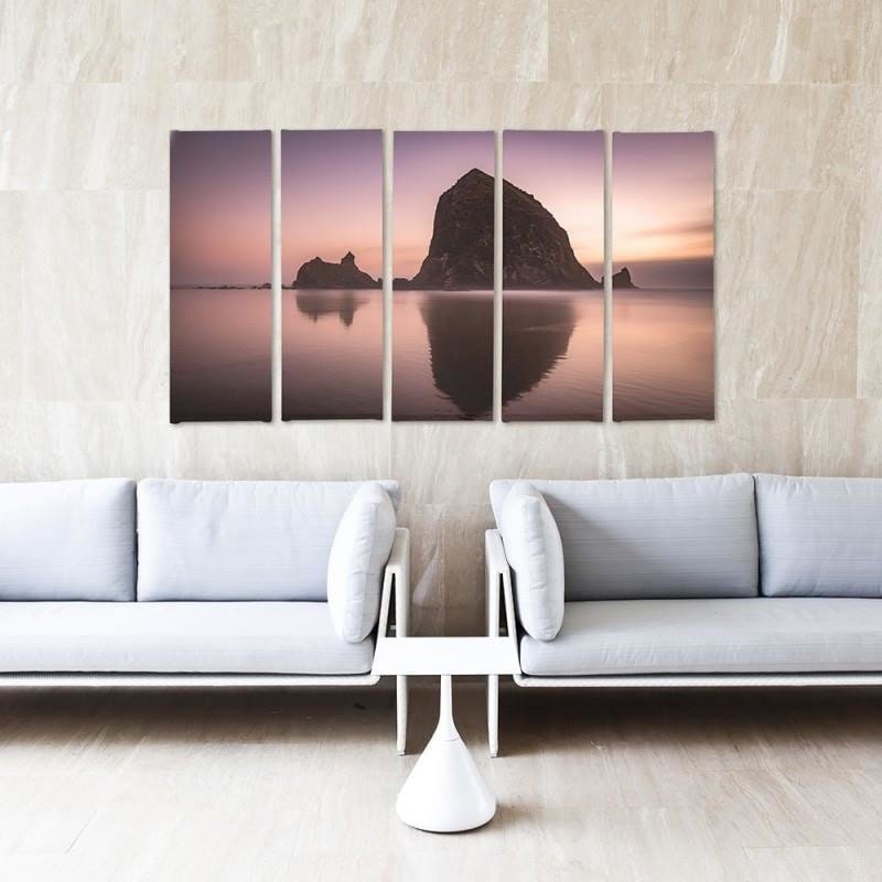 Kanva no 5 daļām - Type C, Rock Water  Home Trends DECO