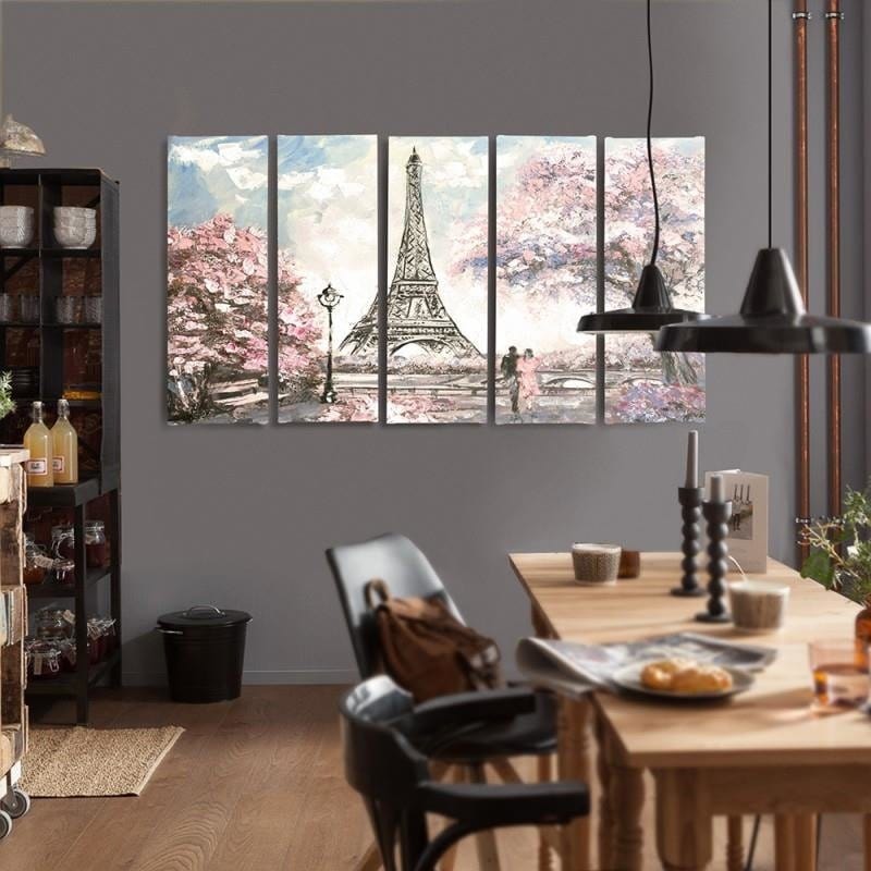 Kanva no 5 daļām - Type C, Spring In Paris  Home Trends DECO