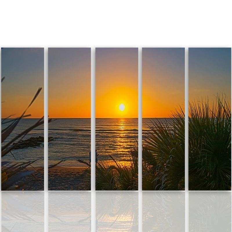 Kanva no 5 daļām - Type C, Sunset On The Beach 2  Home Trends DECO