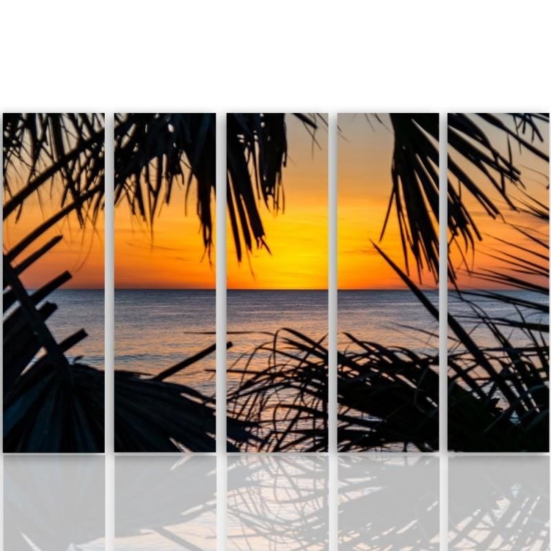 Kanva no 5 daļām - Type C, Sunset Over The Sea  Home Trends DECO