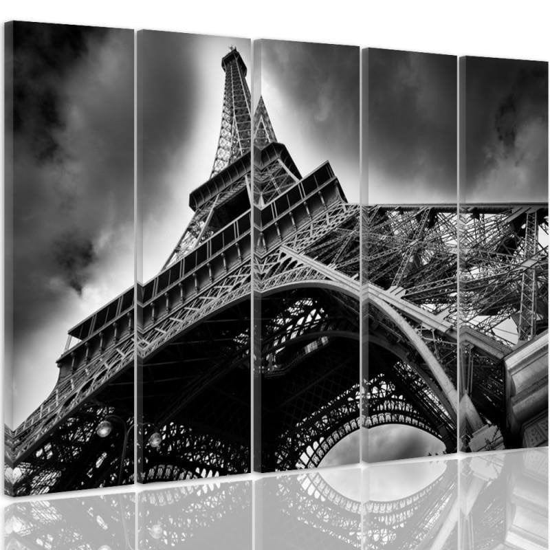 Kanva no 5 daļām - Type C, The Eiffel Tower In The Clouds  Home Trends DECO