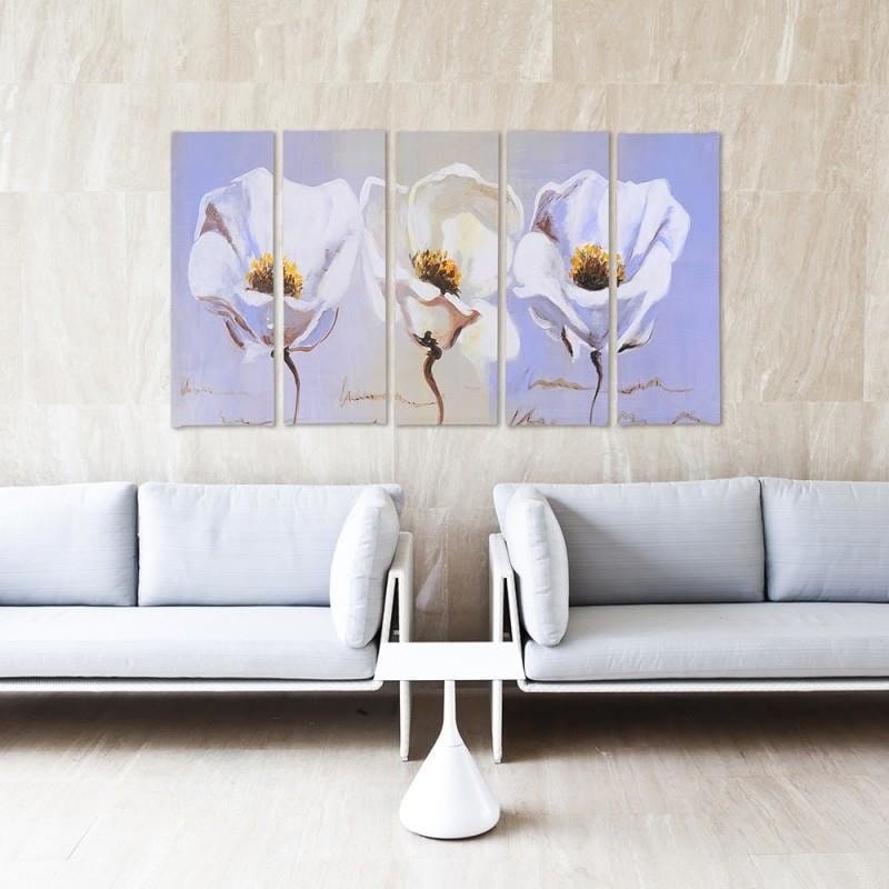 Kanva no 5 daļām - Type C, Three Flowers  Home Trends DECO