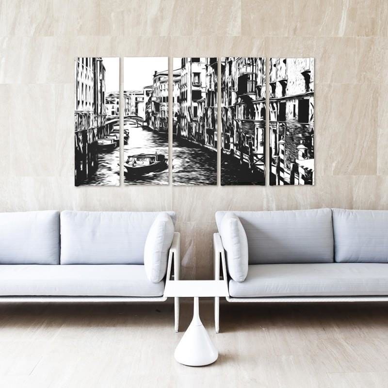 Kanva no 5 daļām - Type C, Venice Canal  Home Trends DECO