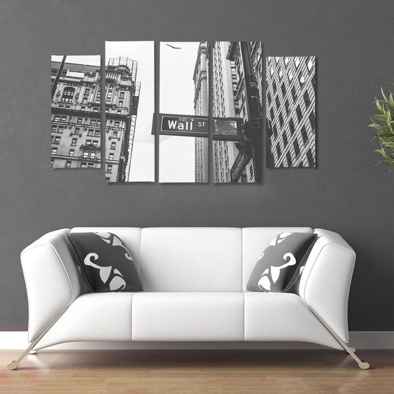 Kanva no 5 daļām - Wall Street  Home Trends DECO