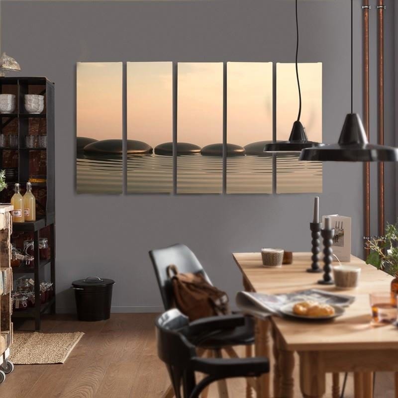 Kanva no 5 daļām - Zen Stones 5  Home Trends DECO