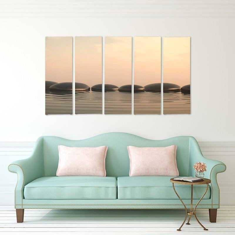 Kanva no 5 daļām - Zen Stones 5  Home Trends DECO