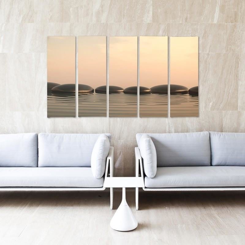 Kanva no 5 daļām - Zen Stones 5  Home Trends DECO