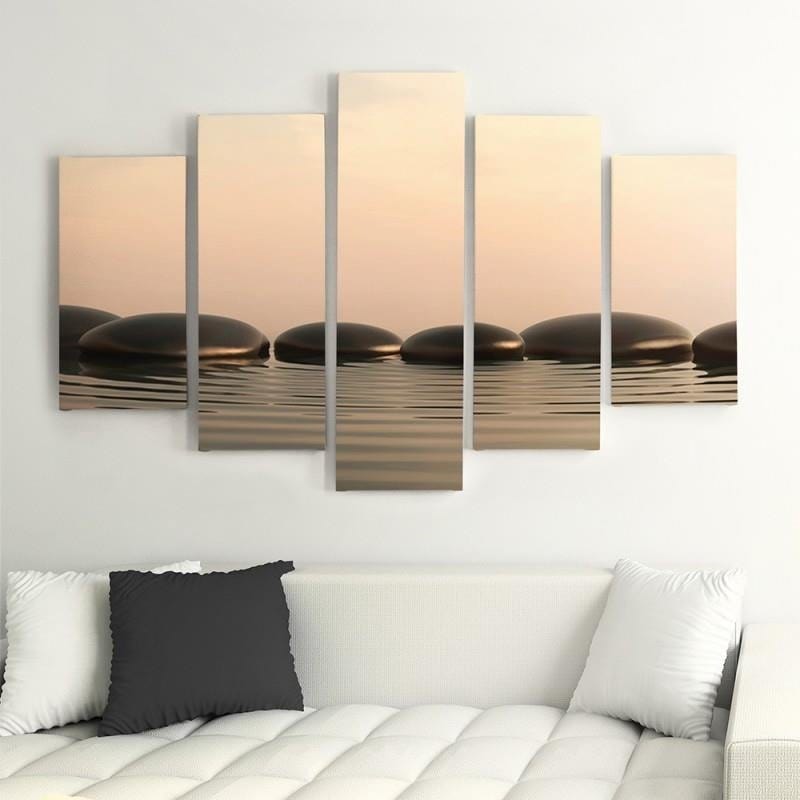 Kanva no 5 daļām - Zen Stones 5  Home Trends DECO