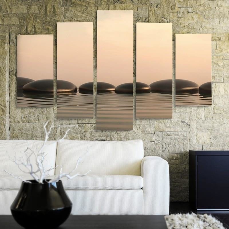 Kanva no 5 daļām - Zen Stones 5  Home Trends DECO