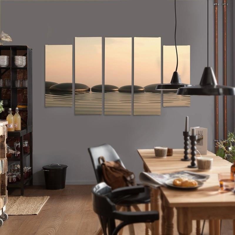 Kanva no 5 daļām - Zen Stones 5  Home Trends DECO