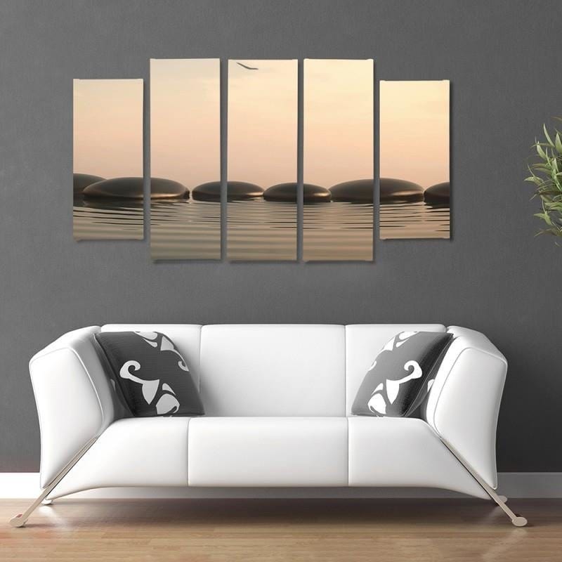 Kanva no 5 daļām - Zen Stones 5  Home Trends DECO