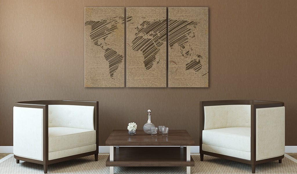 Glezna - Notes from the World - triptych Home Trends