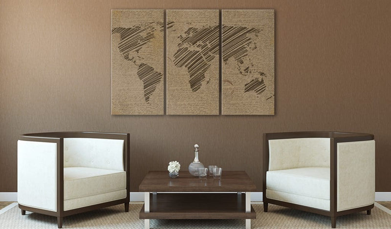 Kanva - Notes from the World - triptych Home Trends