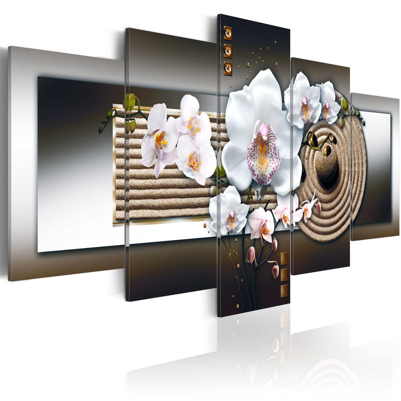 Kanva - Orchid and zen garden - brown Home Trends
