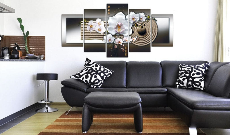 Kanva - Orchid and zen garden - brown Home Trends