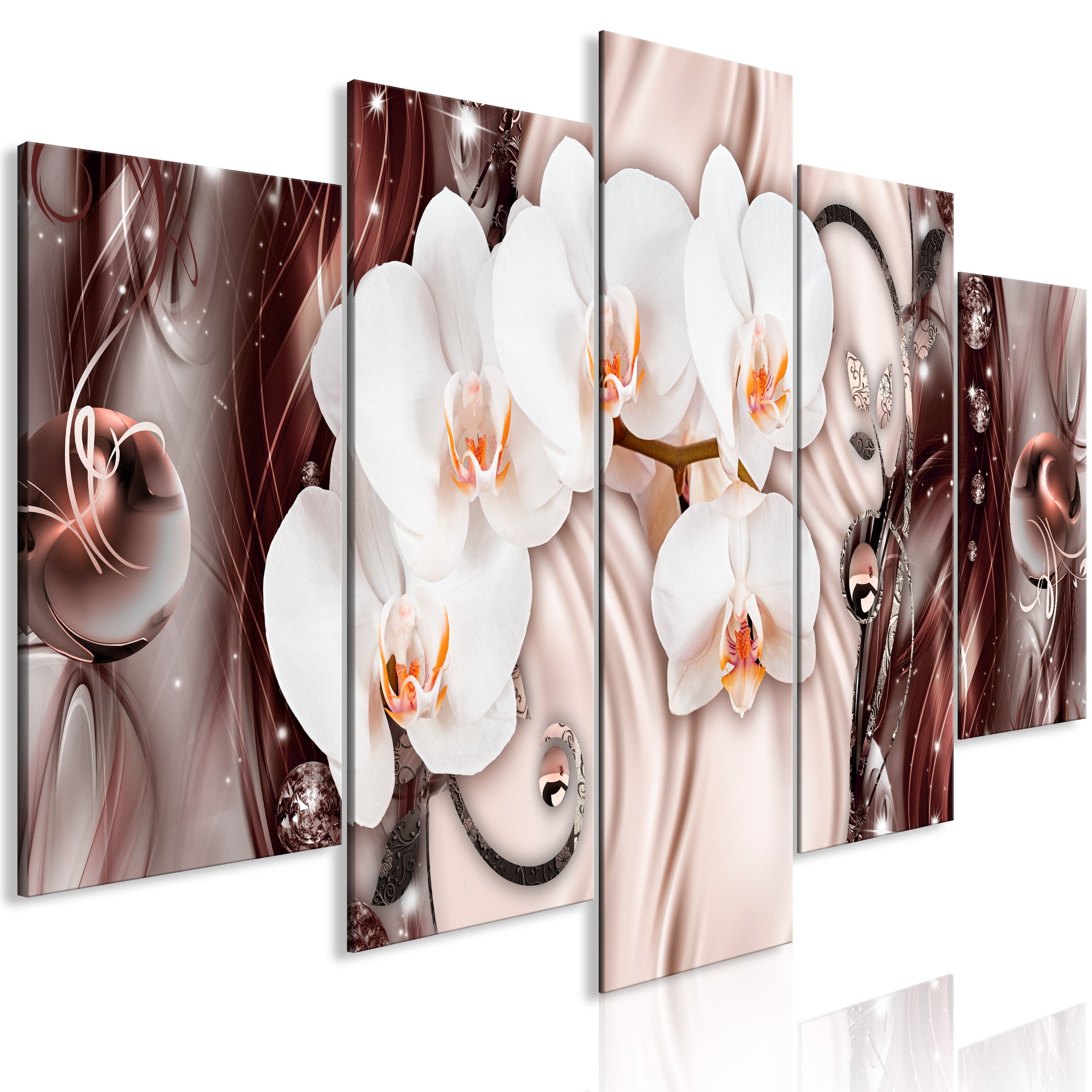Glezna - Orchid Waterfall (5 Parts) Wide Pink 225x100 Home Trends