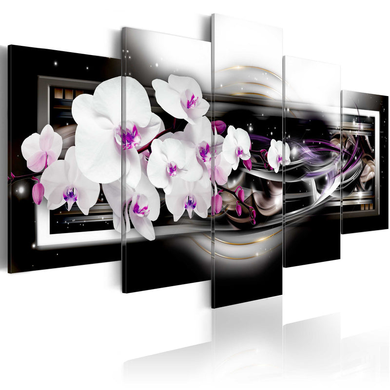 Glezna - Orchids on a black background Home Trends
