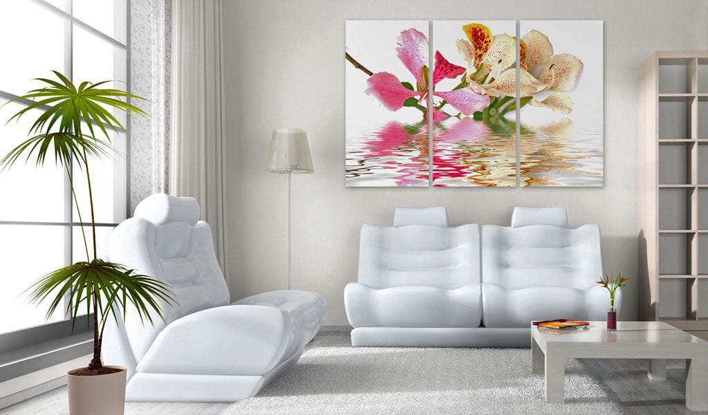 Glezna - Orhideja ar krāsainiem plankumiem Home Trends