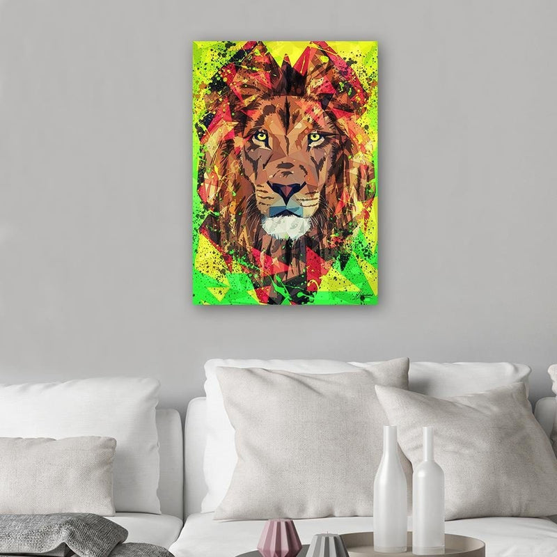 Kanva - Painted Lion  Home Trends DECO
