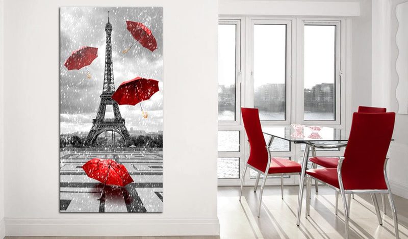 Glezna - Paris_ Red Umbrellas 60x120 Home Trends