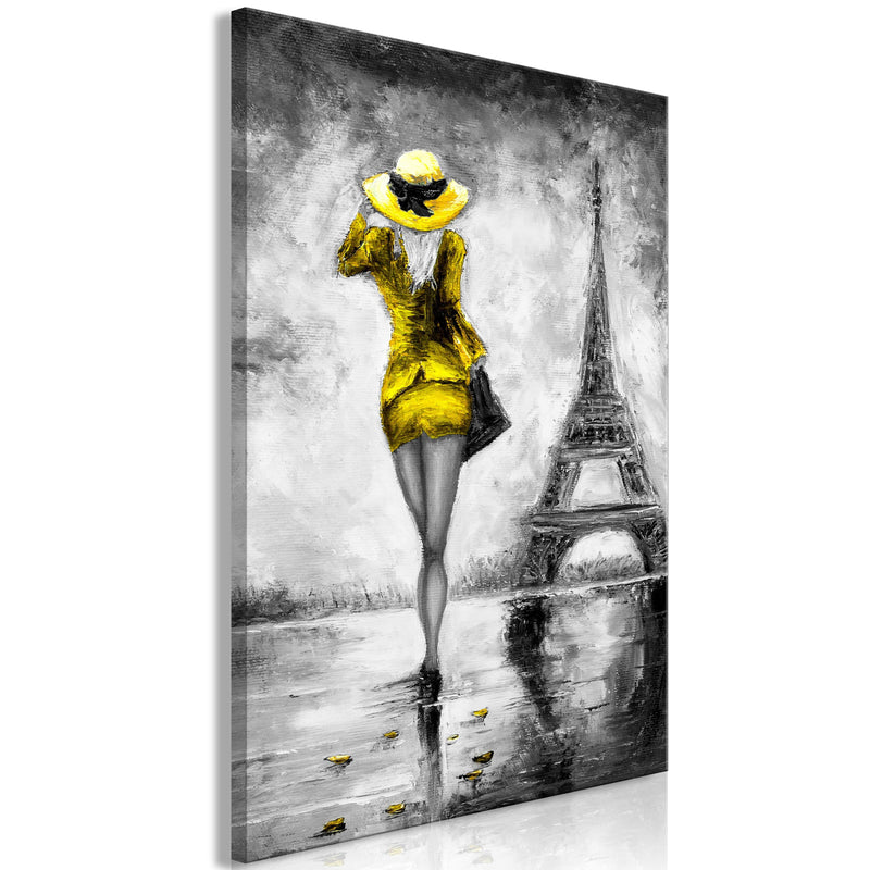 Glezna - Parisian Woman (1 Part) Vertical Yellow Home Trends