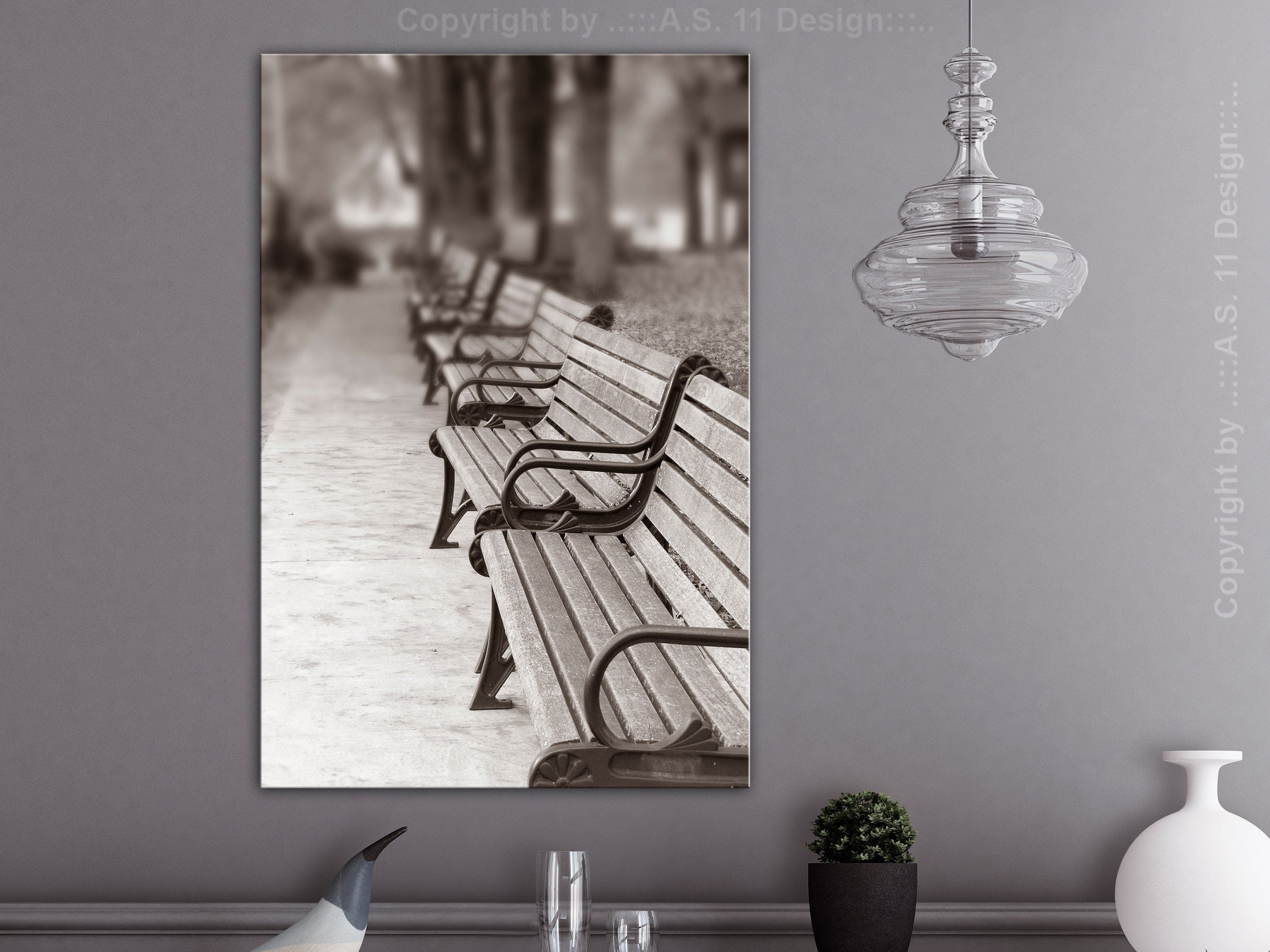 Glezna - Park Benches (1 Part) Vertical Home Trends
