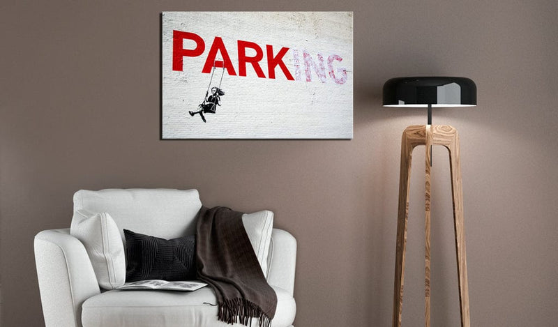Glezna - Parking Girl Swing by Banksy Home Trends