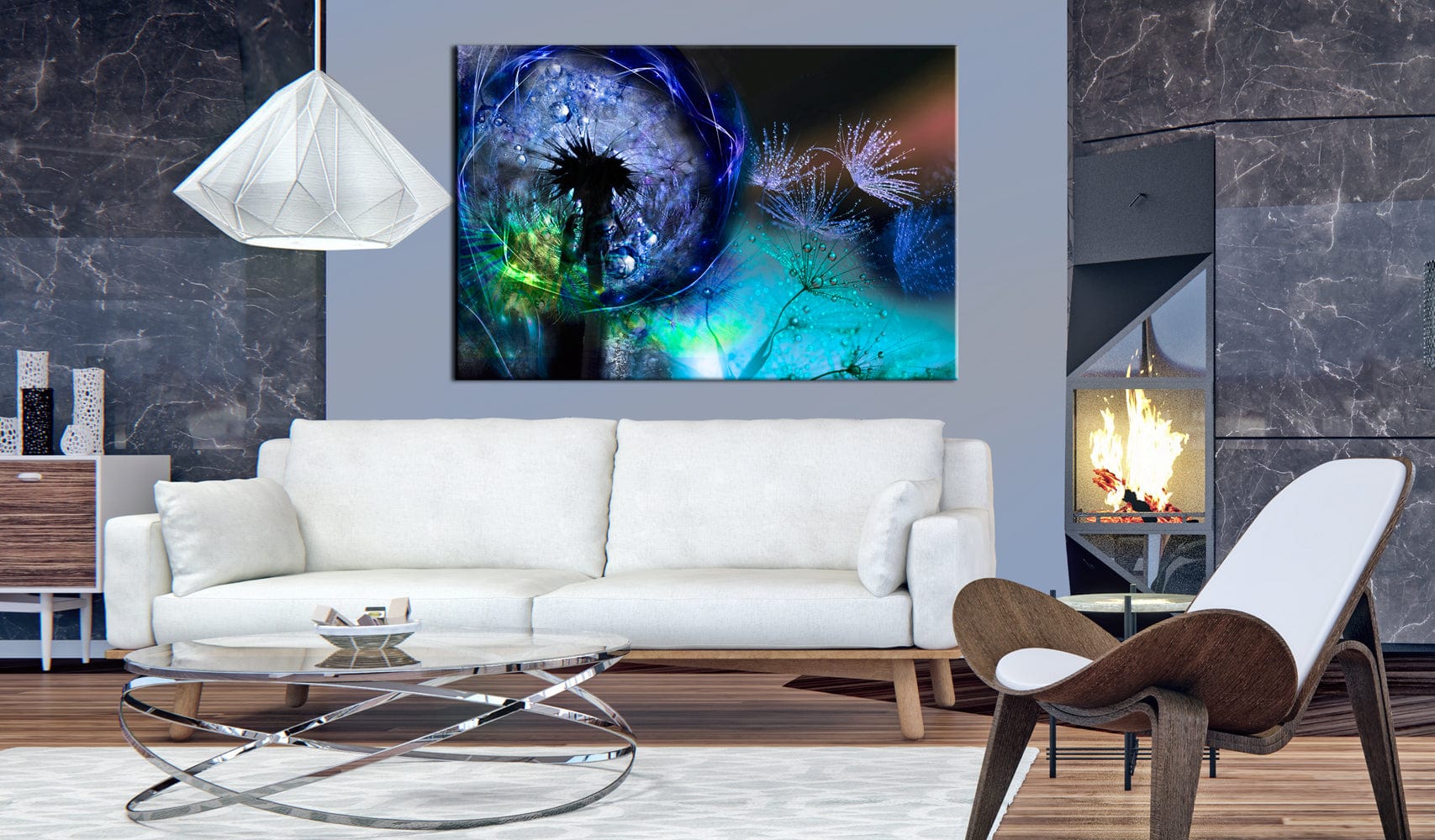 Glezna - Pienenes - Zils mirdzums Home Trends