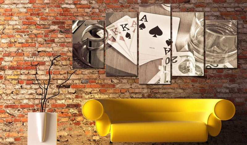 Glezna - Poker night - sepia Home Trends