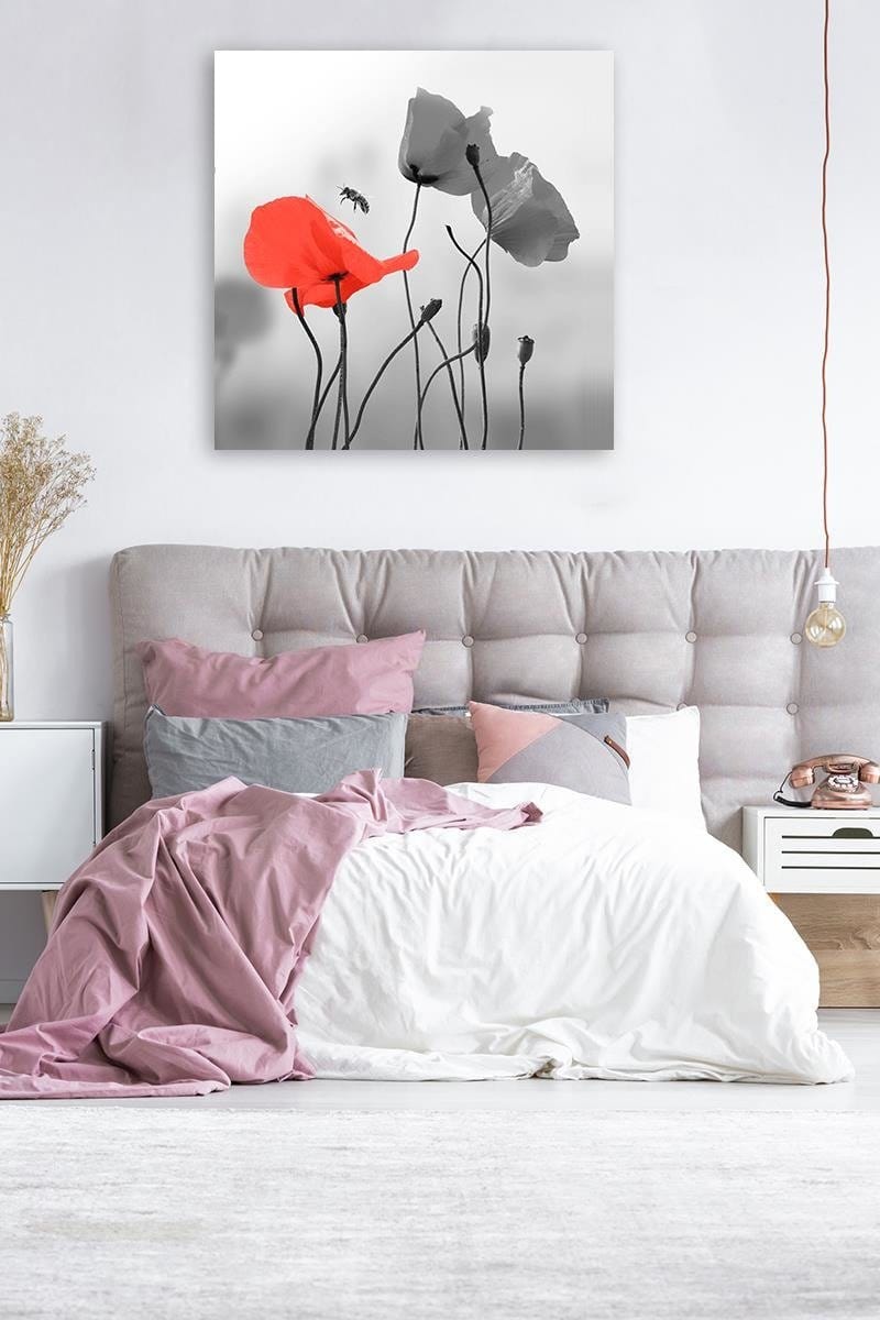 Kanva - Poppies And Bee  Home Trends DECO