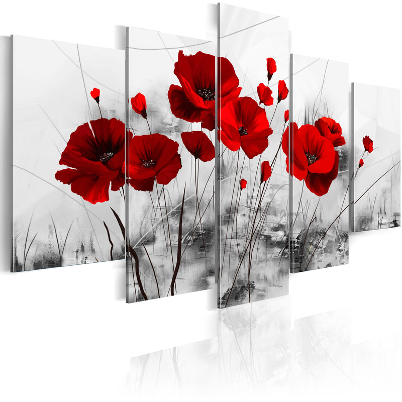 Glezna - Poppies - Red Miracle Home Trends