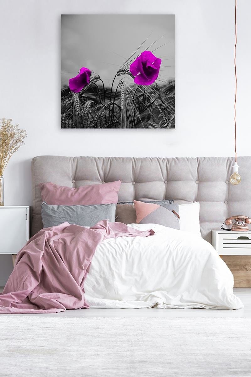 Kanva - Purple Poppies And Corn  Home Trends DECO