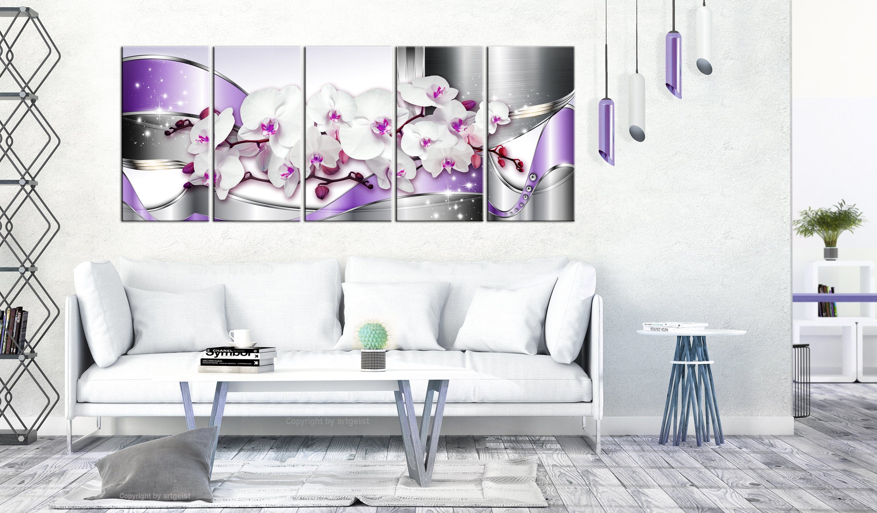 Glezna - Purple Ribbons Home Trends