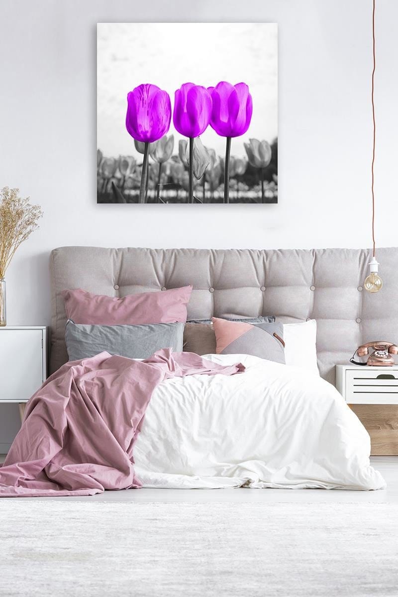 Kanva - Purple Tulips  Home Trends DECO