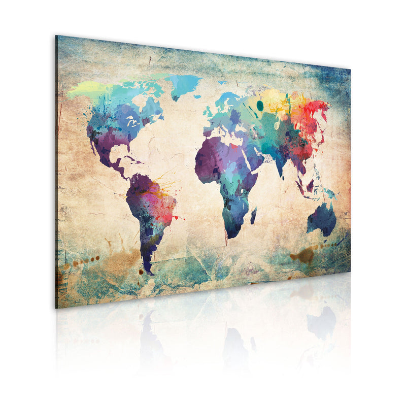 Kanva - Rainbow-hued map Home Trends