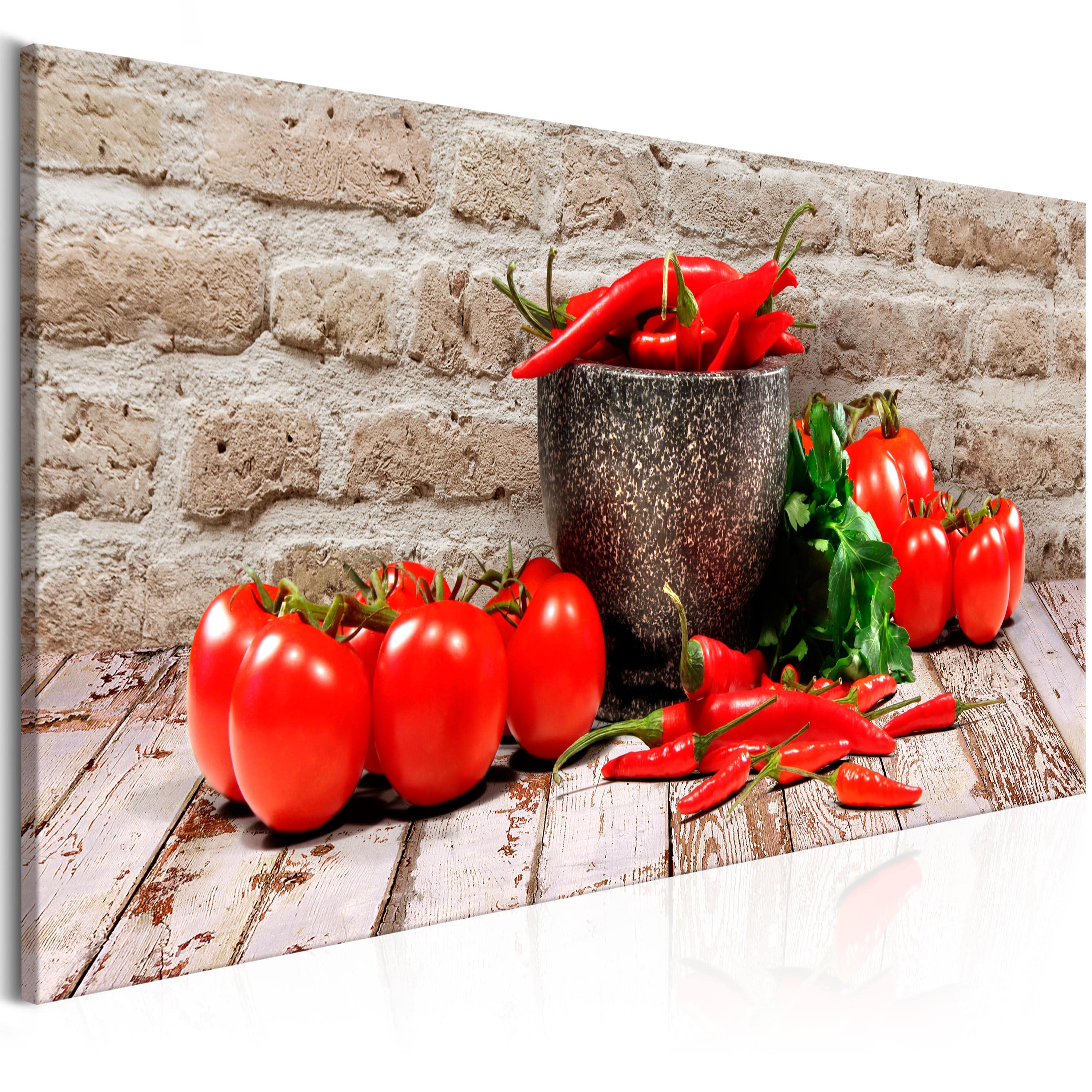 Glezna - Red Vegetables (1 Part) Brick Narrow Home Trends