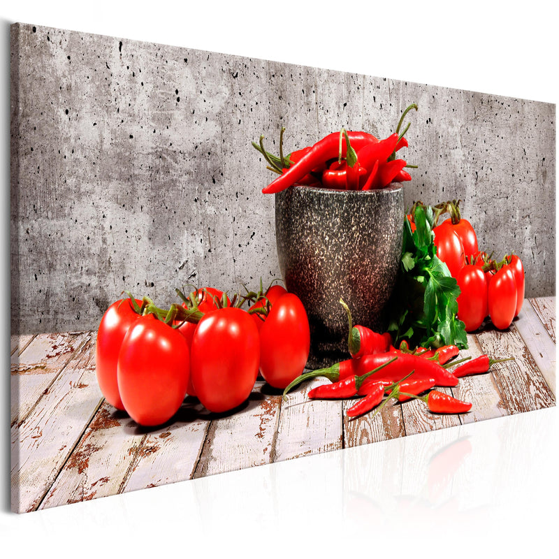 Glezna - Red Vegetables (1 Part) Concrete Narrow Home Trends