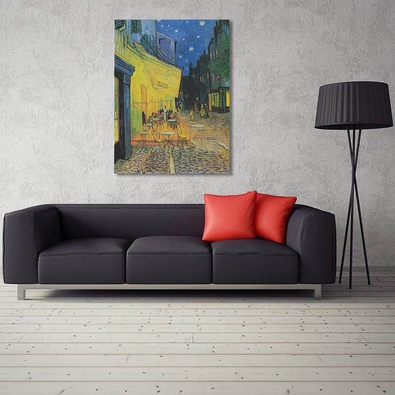 Kanva - Reproduction Picture Of V. Van Gogh - Cafe Terrace At Night  Home Trends DECO