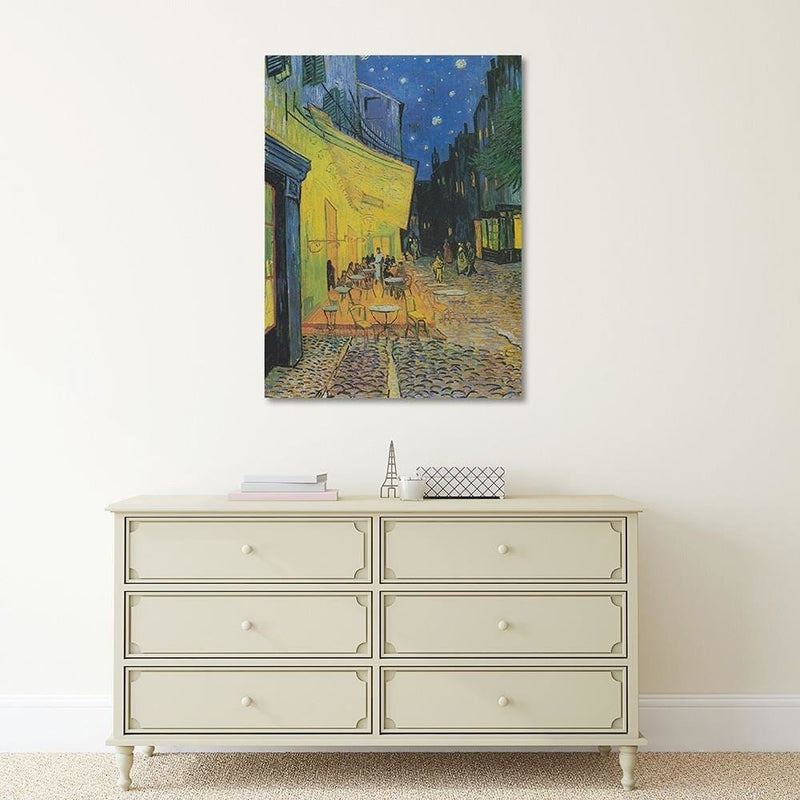 Kanva - Reproduction Picture Of V. Van Gogh - Cafe Terrace At Night  Home Trends DECO