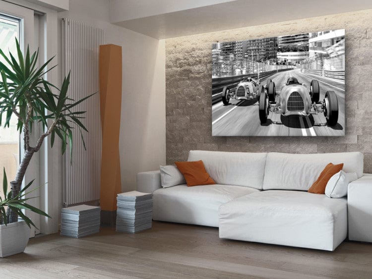 Glezna - Retro sacīkšu automašīnas, melnbalta, 64839 Home Trends