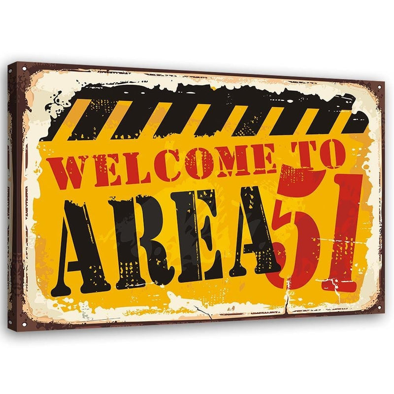Kanva - Retro Signboard Area 51  Home Trends DECO