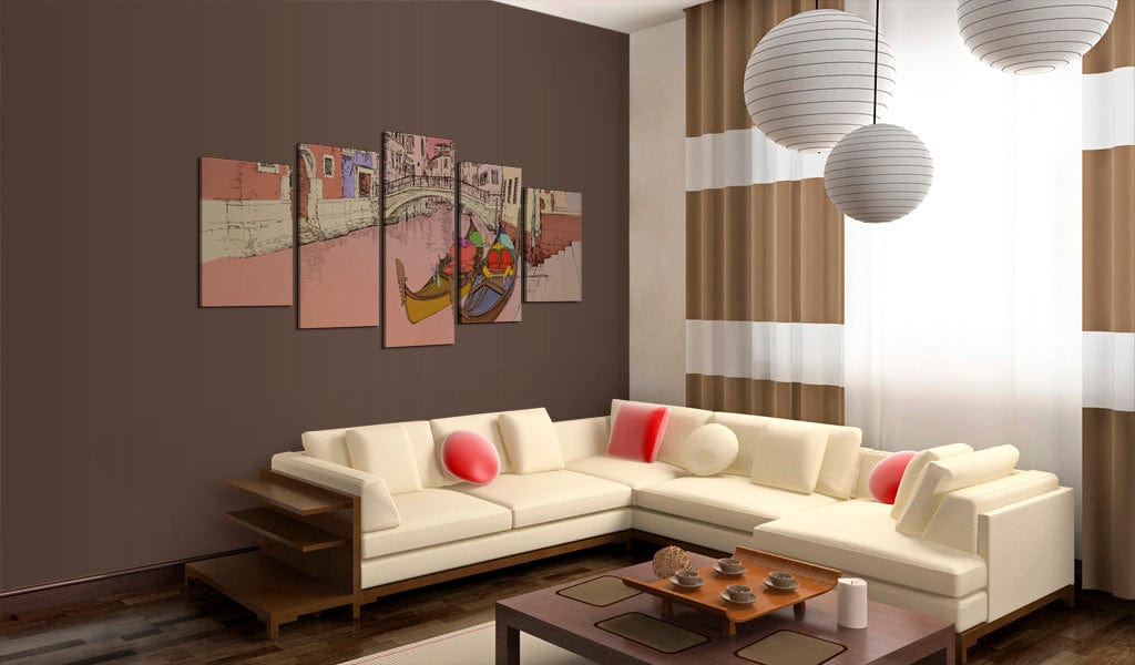 Glezna - Romantic gondolas - 5 pieces Home Trends