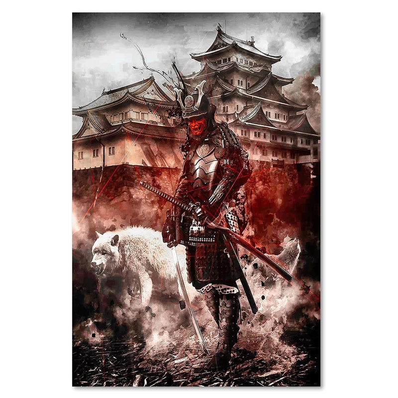 Kanva - Samurai And White Wolf  Home Trends DECO