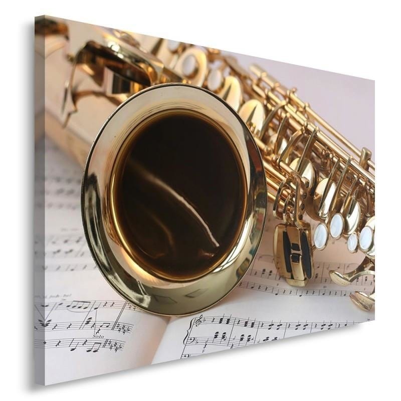 Kanva - Saxophone Notation On The Sheet  Home Trends DECO