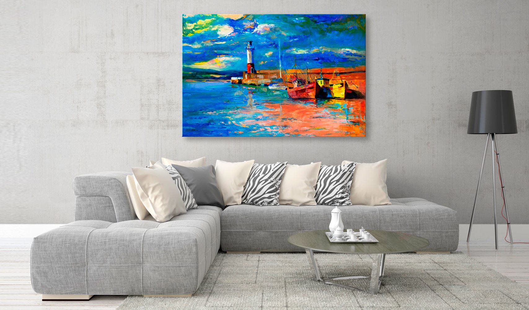 Glezna - Seaside Landscape_ The Lighthouse Home Trends
