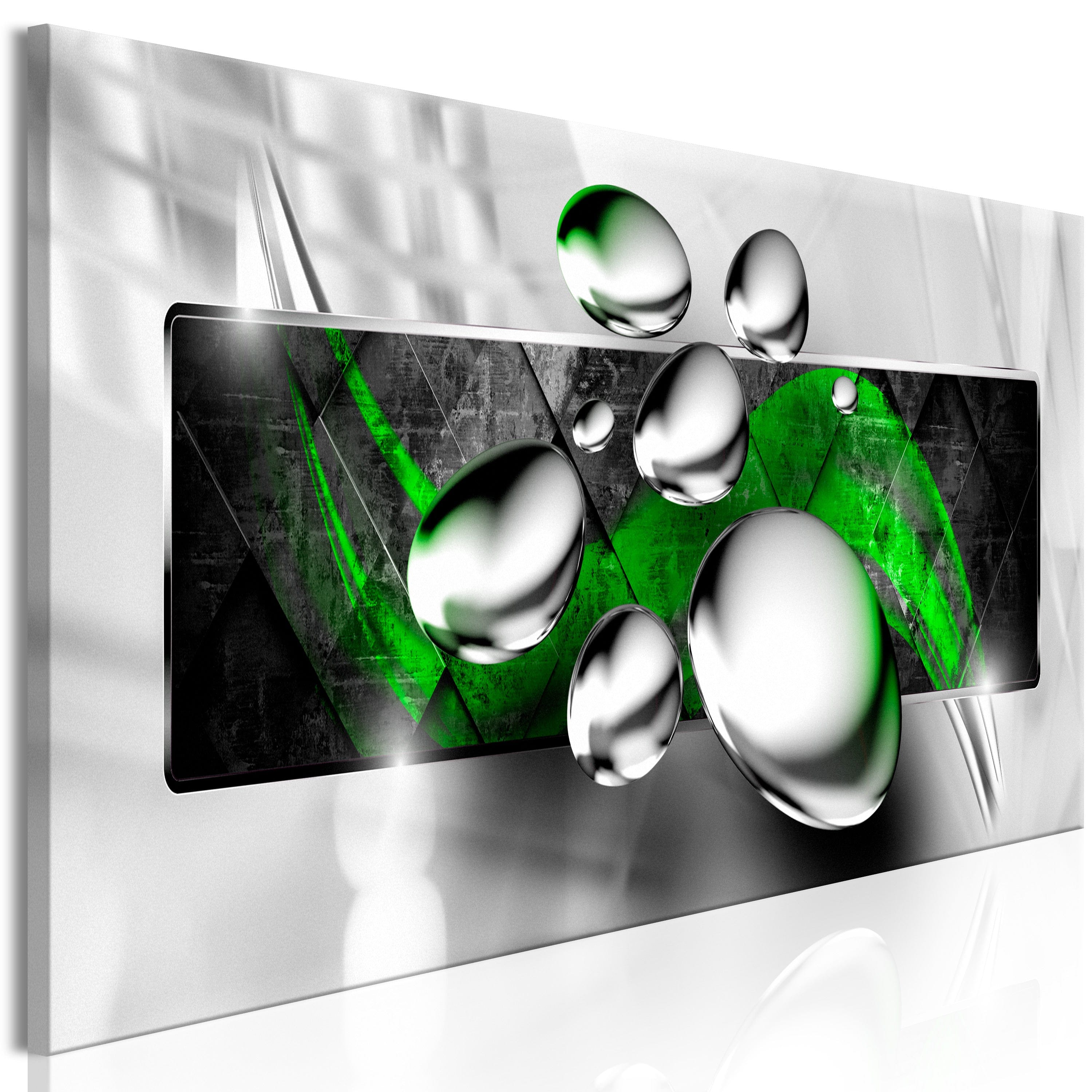 Glezna - Shiny Stones (1 Part) Narrow Green Home Trends