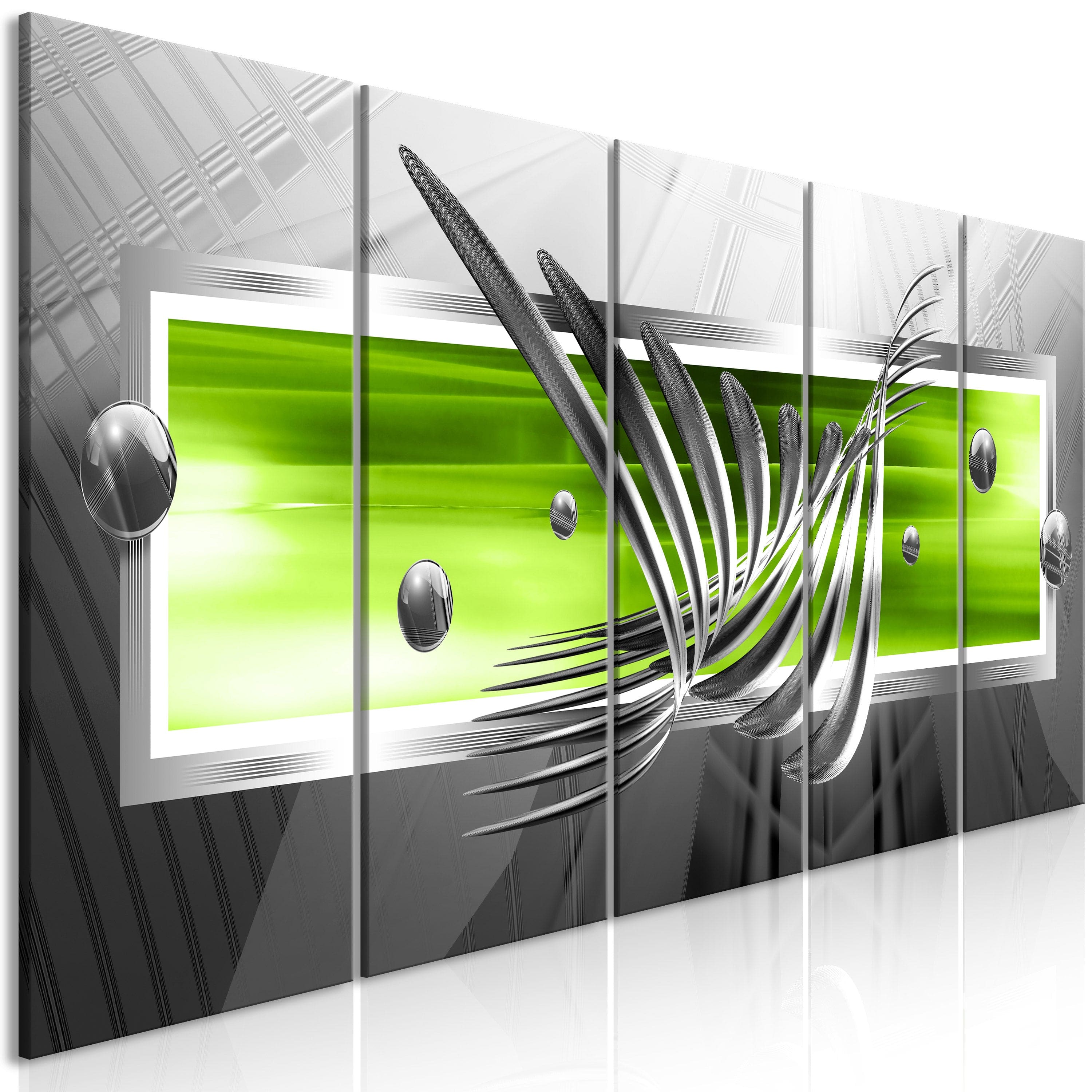 Glezna - Silver Wings (5 Parts) Narrow Green Home Trends
