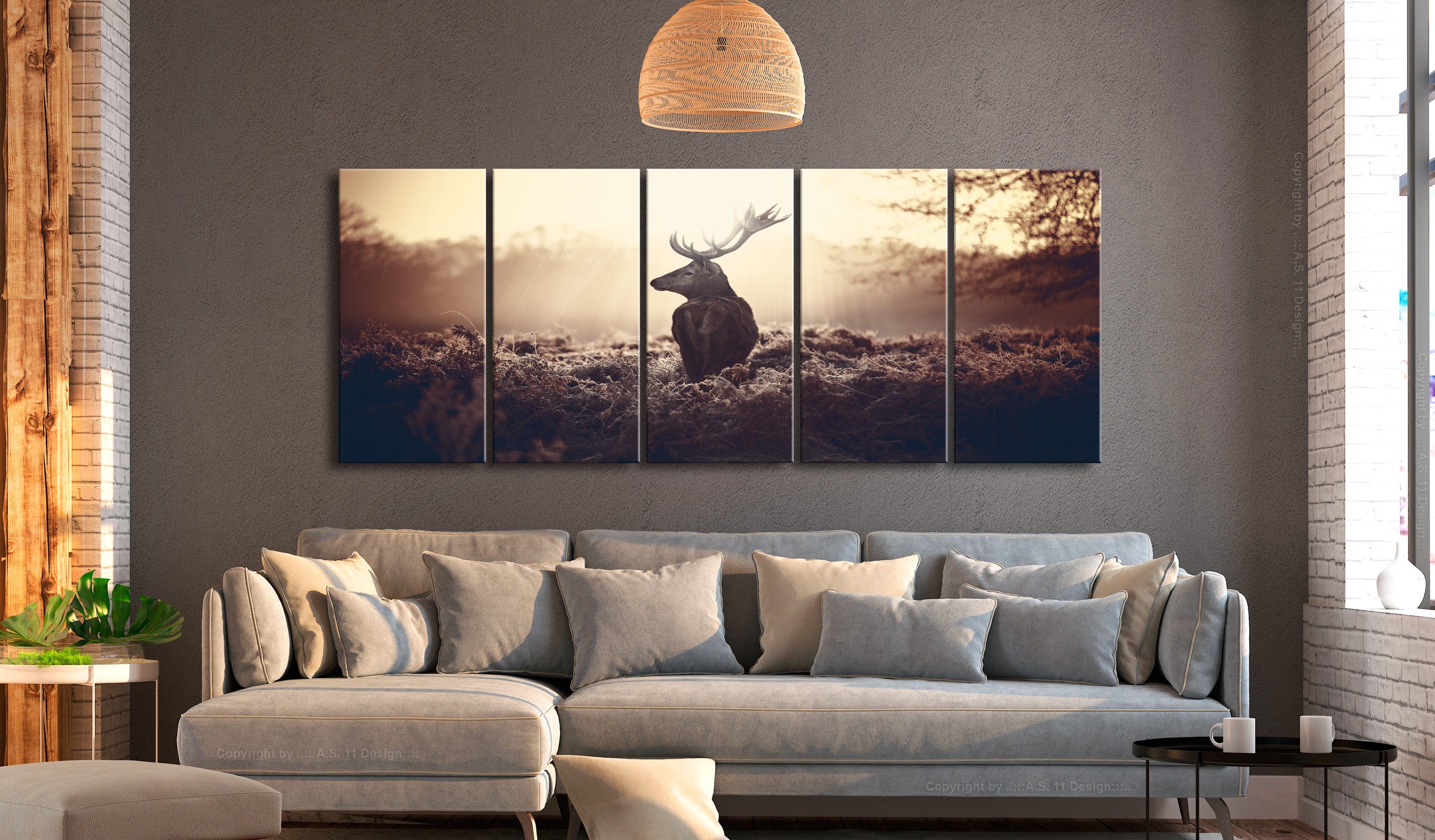 Glezna - Stag in the Wilderness Home Trends