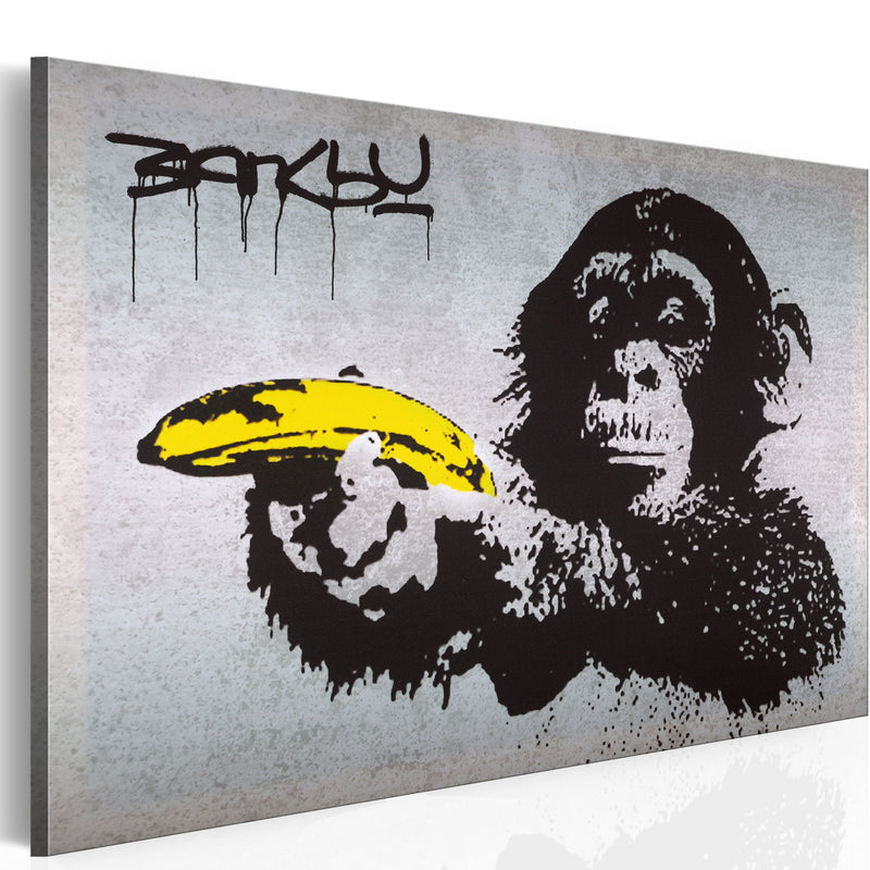 Glezna - Stop or the monkey will shoot! (Banksy) Home Trends