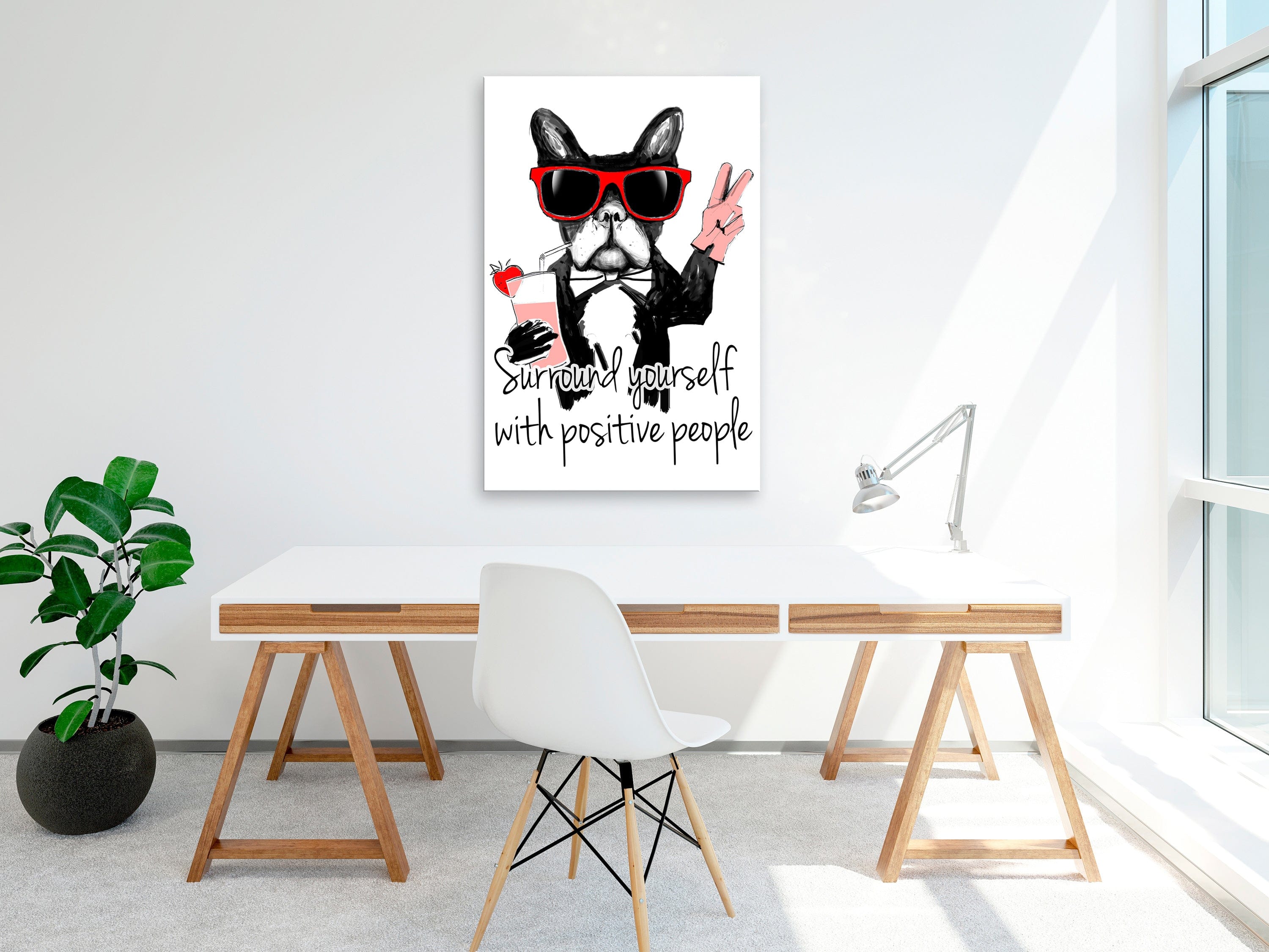 Glezna - Surround Yourself With Positive People (1 Part) Vertical Home Trends